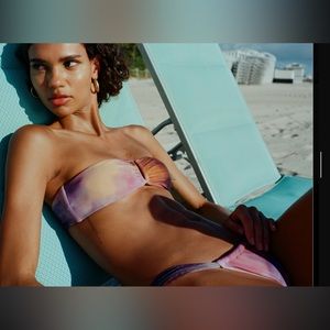 Zara Printed Tulle Bikini Set